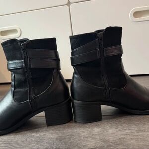 Next Sleek Black Heeled Boots